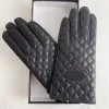2023 Winter Dames Lederen Handschoenen Designer Schapenvacht Bont Geïntegreerde Fietsen Warme Vingertop Handschoenen Voor Man Vrouw G231128PE-5