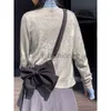 Sacs à bandoulière Sac pour filles Bow Femme Solid Zipper Soft Soulder Bag Little Tous les sacs pour femmes Designercatlin_fashion_bags