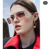 20% zniżki na luksusowy projektant Nowe okulary przeciwsłoneczne dla mężczyzn i kobiet 20% zniżki Zhang Yuqi Net Red Ins w tym samym stylu osobowość Big Fashion Metal