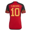 QQQ8 2022 Belge Soccer Jersey E.Hazard T.Hazard R.Lukaku Tielemans 22 23 De Bruyne Witsel Batshuayi Mertens Football Shirt Men Kids Kits Kits