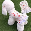 Hondenkleding fruitpatroon huisdier rok zomer zoete bloemenjurk dunne puppy kleding voor kleine honden katten kleding