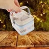 Aufbewahrung Flaschen Zinnplatten Cookie Round Candy Festival Biscuit Container Urlaub Dosen Weihnachtskiste Süß