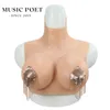 Forme de poitrine MUSIC POET Faux seins en silicone Formes Demi-corps Énormes seins B/C/D/E/F/G/H Coupe Transgenre Drag Queen Shemale Crossdress pour hommes 231101