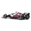 Литая под давлением модель автомобиля Bburago 1 43 Alfa Romeo Racing Team C42 #24 Guanyu Zhou #77 Valtteri Bottas Alloy Car Литая модель автомобиля Коллекция игрушек 231101