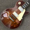 Custom Shop, hergestellt in China, hochwertige E-Gitarre, Farbe Tobacco Burst, einteiliger Korpushals, Bündebindung, Tune-o-Matic-Brücke, kostenloser Versand