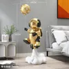 Decorative Objects Figurines 130cm Rocket Astronaut Resin Statue Creative Living Room Floor Decor Fashion Sculpture Modern Art Nordic Home Decoration 231101