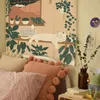 Wandteppiche, nordischer Cartoon-Charakter, Wandteppich, Wandbehang, frische Dekoration für ästhetisches Zimmer, Hippie-Wandbild, Schlafzimmer, Wohnzimmer, Mädchen