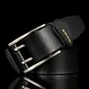 Ceintures 4 CM largeur mode Style britannique Double boucle ardillon haute qualité ceinture en cuir véritable pour jean décontracté pour homme ceintures sangle 231101