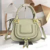 7A grande bolsa marcie designer feminina bolsa crossbody designer de couro bolsa de transporte duplo feita de couro de bezerro granulado bolsa preta marrom vermelha para mulheres