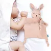 Couvertures bébé mousseline couverture couverture doux coton né jouets de couchage poupée bébé bavoirs apaiser serviette sucette