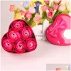 Party Favor Party Favor Rose Soap för Bath Flower With Gift Box Birthday Wedding Valentine Day 6 PCS/Set LX6784 Drop Delivery Home Gar Dhijm