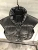 Women's Vests Down Jacket Vest Short Section Stand-up Collar Loose Shape Single-breasted Design Warm And Comfortable 2023 Winter 1023