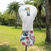 Inne produkty golfowe Golf Headcovers Koreańska okładka mody Wysoka Kierowca Qaulity drewniana okładka Zestaw White Premium skórzany kierowca fairway hybrydowy golf w 231101