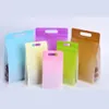 Cosmetic Bags 50Pcs/Lot Colorful Plastic Zip Lock Stand Up Bag with Hang Hole Self Seal Tear Notch Reusable Doypack Food Cosmetics Storage 231101