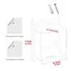 Hooks Acrylic Remote Control Wall Holder Universal Pen Rack Multifunctional Storage Container For Home Office Shop