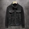 Herrjackor varumärke Autumn Winter Denim Jacket Män trendig modeficka bomull Vit svart khaki-kappa Male Cowboy M-3XL