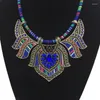 Anhänger Halsketten Ethnische Boho Halskette Schmuck für Frauen Schwere Böhmen Übertreibung Pendent Choker Mädchen Mode Drop