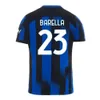 Qqq8 Inters S Lukaku maglie da calcio 23 24 Barella Vidal Lautaro Eriksen Alexis Dzeko Correa Away terza divisa maglia da calcio 2023 2024 uomo