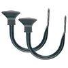 Wystrój domu 2pcs Drape Nowoczesne zasłonę akcesoria okienne Włocie Kluczowe U KAŻEM salon Iron El Wall Hook Tiebback