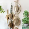 Tapisseries Nordic Boho Corde de coton Suspendu Chapeau Organisateur Présentoir Support de rangement Porte-écharpe Cintre Macramé Tapisserie Décoration murale