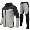 Mens Tracksuits Mens Spring Casual Tracksuits Sportswear Jacketspants Två stycken Set Male Fashion Jogging Suit Outfits Gym Fitness Clothes 231102