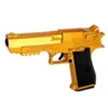 리치 골드 쉘 배출 소프트 총알 총 사막 독수리 장난감 권총 총기 모델 어린이 선물 야외 게임 성인 2036