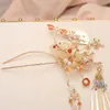 Haarspangen Phoenix Coronet Kaiserin Tiara chinesische traditionelle handgemachte Blüte für Frauen Hochzeitsaccessoires