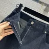 Jeans de diseñador 2023 Nuevo Otoño Invierno Moda Pantalones rectos con paneles Marca Mismo estilo Pantalones Ropa de mujer de lujo WIMS