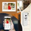Anjielosmart 7 pouces sans fil Wifi maison intelligente kit de porte vidéo système d'interphone avec moniteur 1080p caméra de sonnette étanche à la pluie