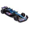 Modelo de carro fundido Bburago 1 43 Alpine Team A523 #10 Pierre Gasly #31 Esteban Ocon Alloy Car Die Cast Model Toy Collectible competição 231101