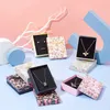 Sunglasses Cases 24Pcs Flower Pattern Jewelry Box Container Ring Earrings Display Gift Box Bowknot Necklace Bracelet Packaging Box with Sponge 231101