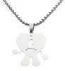 Pendentif Colliers Ins Bad Collier pour hommes et femmes Hip Hop Personnalité Couple Charm Bijoux