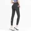 Pantalones de mujer Capris Ll Mujeres Yoga Leggings Fitness Push Up Ejercicio Correr con bolsillo lateral Gimnasio Sin costuras Peach Butt Tight 7osl