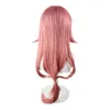 Yae Miko Genshin Impact Cosplay Project Celestia Pink Long Staight Heat Resistant Synthetic Hair Adult Wig+ Free Wig Cap cosplay
