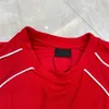 Polo da uomo Plus T-shirt Girocollo ricamato e stampato in stile polare estivo con puro cotone da strada 4t205