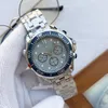 Hochwertiger Designer teurer Herren Watch Explosive Feststahlgürtel Vollfunktion Timing Herren Quartz Uhrenfabrikfabrik Pass Stoßwächter