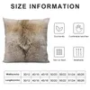 Pillow Coyote Printed Faux Fur Realistic Image Throw Sofa Christmas Pillows Covers