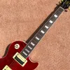 Tienda personalizada, fabricada en China, guitarra eléctrica de alta calidad, guitarra roja, herrajes cromados, diapasón de palisandro, entrega gratuita