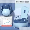 Seat Ers Travel Baby Toilettraining Draagbare kom Cartoon Pan Kinderpotje 1-7Y Drop Delivery Dhxid