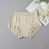 Intimo modellante da donna Intimo dimagrante in seta Vita media alta Glutei Sollevamento e mutandine di pizzo pancia Pantaloni da donna