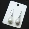 Orecchini pendenti 2PCS Natura Orecchini a conchiglia Coppie Madreperla Il metallo è in ottone Materiale per feste o matrimoni Indossa borchie da donna 40x12MM