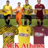 QQQ8 22 23 ATHENS ARAUJO AEK FC Soccer Jerseys Garcia Zuber 2023 Foolball Shirt N. Amrabat Yellow Black Home Away K. Ansarifard Jersey