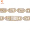 2023 Cuban Link Chain Wholesale Hip Hop Odm Custom High Quality Moissanite Diamond Necklace for Men