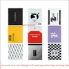 Gift Wrap 100Pcs Custom Printing Poly Mailers With Handle Plastic Mailing Bag Envelopes Courier Gift Packaging Bags 231102