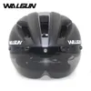 Cycling Helmets WALGUN Aero Cycling Helmet Road Bike Helmet Adults Lens Goggles Visor Time Trial TT Triathlon Bicycle Helmet M L for Men Women 231101