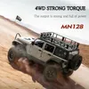 ElectricRC Car 1 12 Climbing Car MN128 Wranglers Remote Control Car Adult Professional 24G 4WD Climbing Buggy With Led Light Rc Toy Car Gift 231102