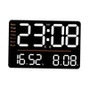Relógios de parede Relógio Digital Grande Display Decorações Umidade com Alarme de Temperatura Grande Decoração para Quarto Sala de Estar
