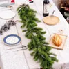 Verde floreale finto 1 pz Ghirlanda di rattan natalizio con ghirlanda artificiale di Natale a LED Ghirlanda bianca Albero di Natale artificiale Corona di decorazione in rattan 231102