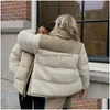 Women'S Fur Faux Womens Jackets Winter Fleece Jacket Women Shearling Outerwear Coats Female Suede Coat Men Warm Thickened Lamb Puf Dhpbd