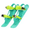 Crampons d'alpinisme Mini patins de ski courts Mini chaussures de ski de patinage réglables adultes chaussures courtes lames de neige portables pour les sports de plein air d'hiver 231102